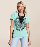 Solution Lace-Up T-Shirt