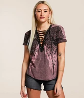Age Of Winter Lace-Up T-Shirt