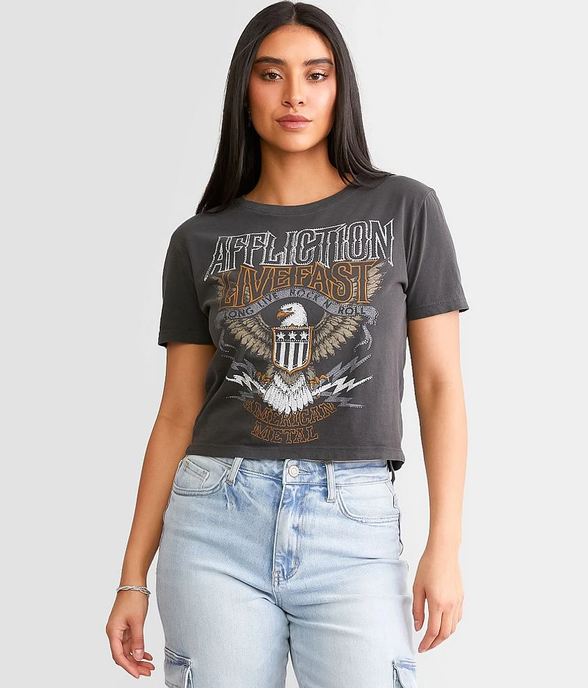 Affliction Sweet Home Cropped T-Shirt