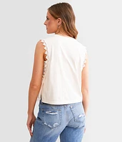 American Customs Wild Wheel Cropped Tank Top