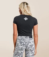 Flaming Dragon Baby Cropped T-Shirt