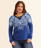 Affliction Aristocrat Lace-Up T-Shirt