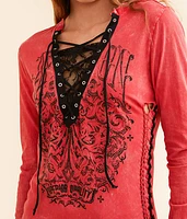 Solution Lace-Up Top