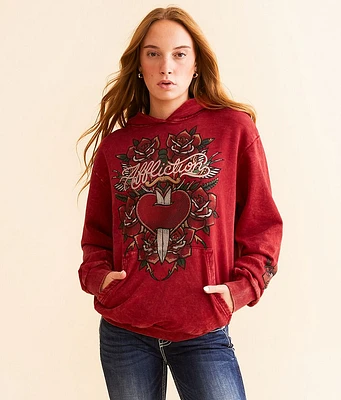 Affliction Viola Heart Hooded Sweatshirt