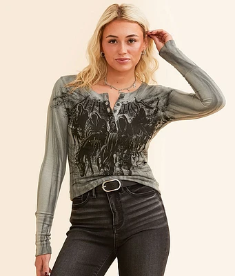 Affliction Black Night Henley