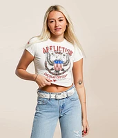 American Customs Live Fast Free Cropped T-Shirt
