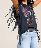 American Customs Twin Turbo Fringe Tank Top
