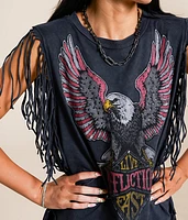 American Customs Twin Turbo Fringe Tank Top