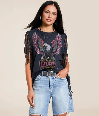 American Customs Twin Turbo Fringe Tank Top