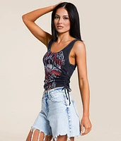 American Customs Corazon Cropped Tank Top