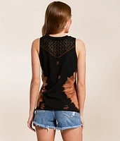 Southern Rock Crochet Fringe Tank Top