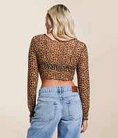 Winged Up Cropped Top