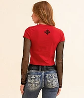 Winged Up Cropped T-Shirt