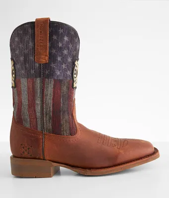 Howitzer Freedom Flag Leather Cowboy Boot