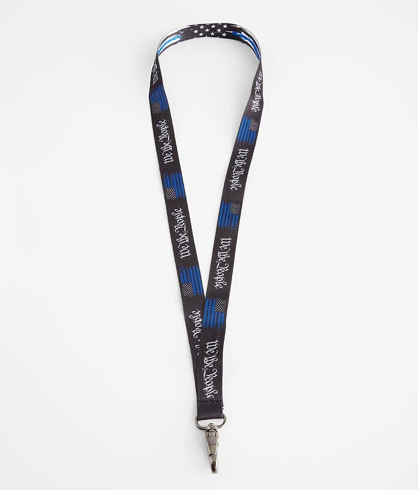 Blue Line Lanyard