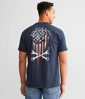 Blue Collar Skull T-Shirt