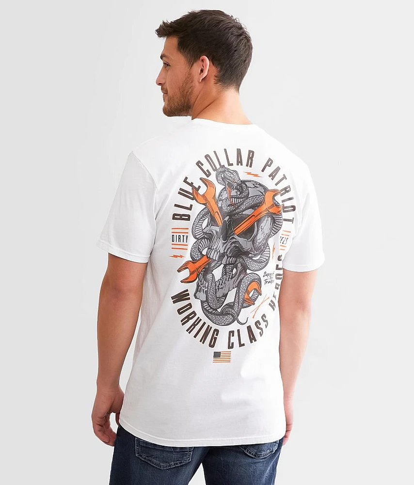 Howitzer Blue Collar Deeds T-Shirt