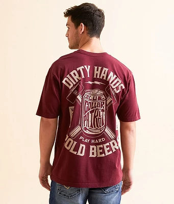 Blue Collar Crushing Cans T-Shirt