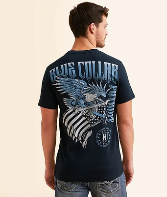 Howitzer Blue Collar Born Tough T-Shirt