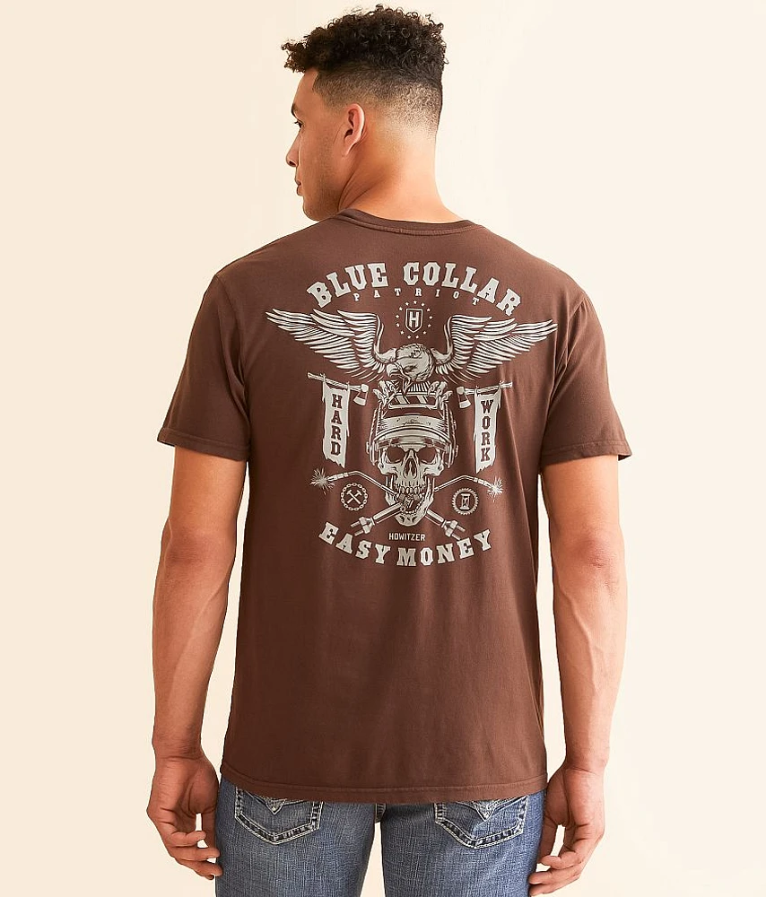 Howitzer Blue Collar Flame T-Shirt