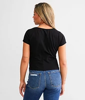 Beauty Lace-Up Cropped Top