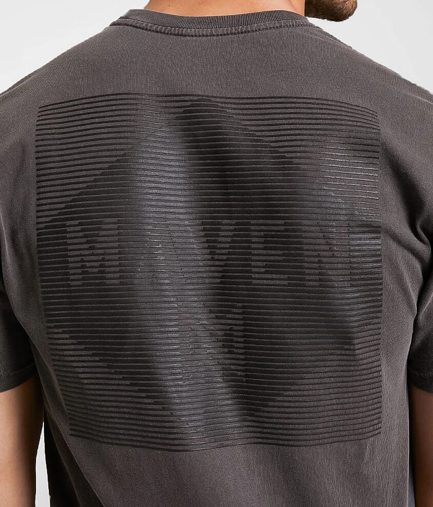 Barred Cut-Out T-Shirt