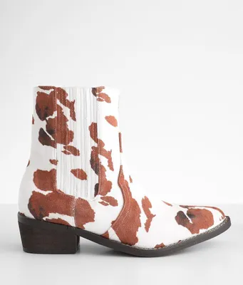 ARider Cow Print Ankle Boot