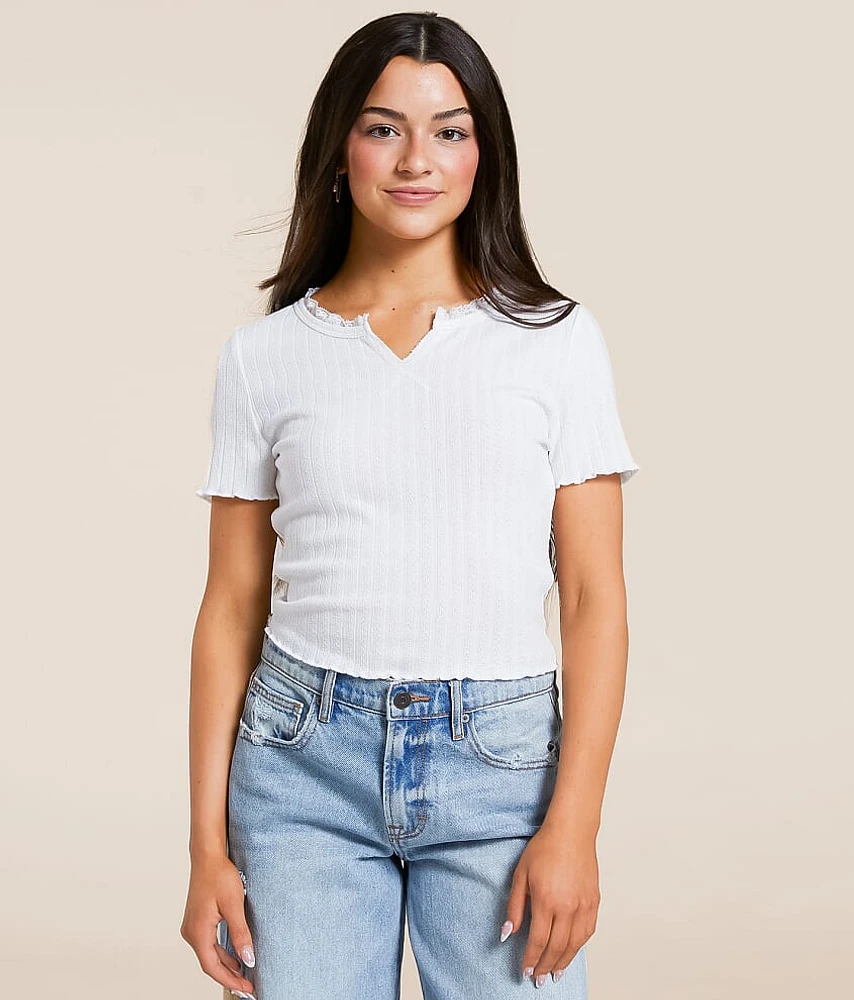 Lace Trim Top