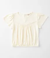 Girls - Willow & Root Embroidered Floral Top