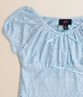 Girls - Lace Bow Top