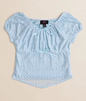 Girls - Lace Bow Top