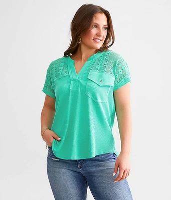 Pieced Crochet Top