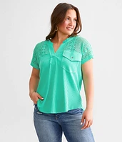 Pieced Crochet Top