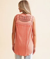 Pieced Crochet Tank Top