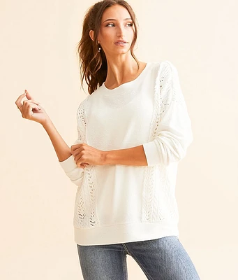 Daytrip Crochet Knit Pullover