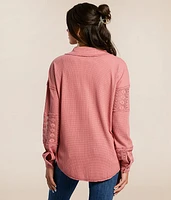 Lace Waffle Shirt
