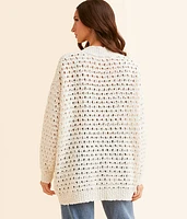 Nubby Popcorn Cardigan Sweater