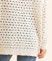Nubby Popcorn Cardigan Sweater