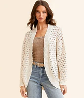 Nubby Popcorn Cardigan Sweater