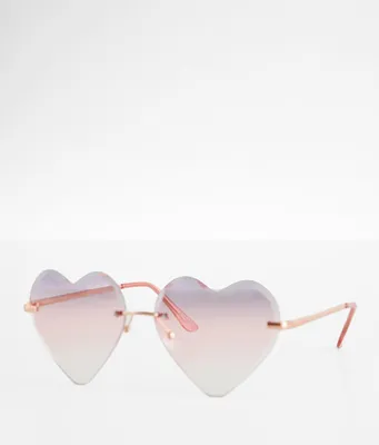 BKE Heart Sunglasses