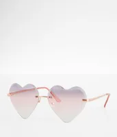 BKE Heart Sunglasses