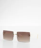 BKE Frameless Square Sunglasses