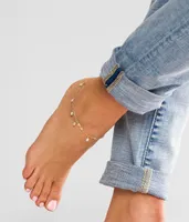 BKE Faux Pearl Ankle Bracelet