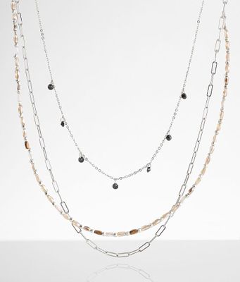 BKE 2 Pack Beaded Necklace Set