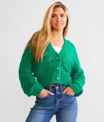 Willow & Root Cropped Cardigan Sweater