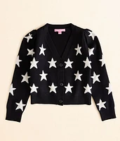 Girls - Say What? Star Cardigan Sweater