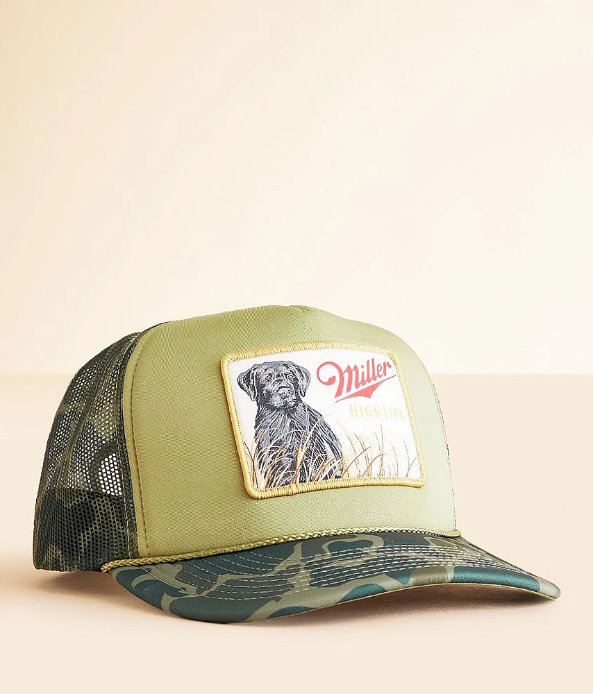 American Needle Miller High Life Camo Trucker Hat