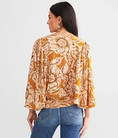 Floral Woven Top