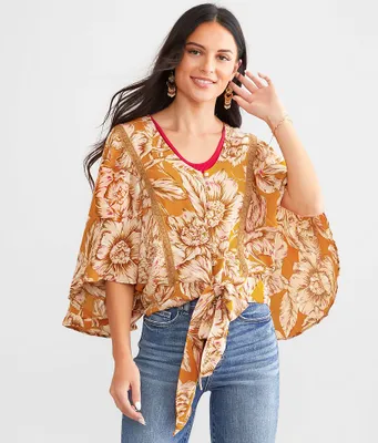 Band Of The Free Floral Woven Top