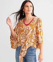 Floral Woven Top